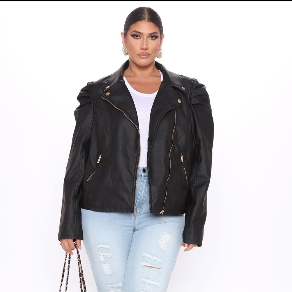 Faux Leather Jacket